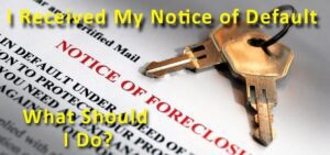 I received my notice of default in massachusetts what should I do?