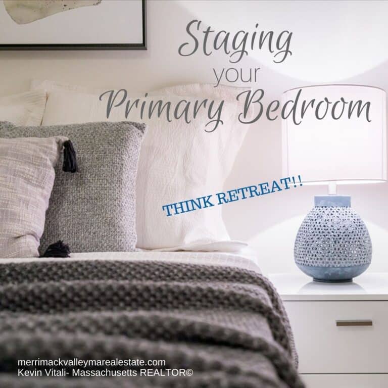 staging a primary bedroom