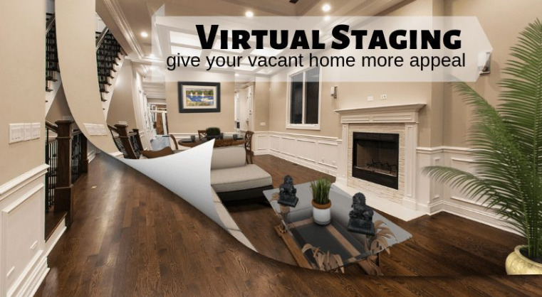 Virtual staging of a vacant home