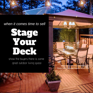 staging a deck