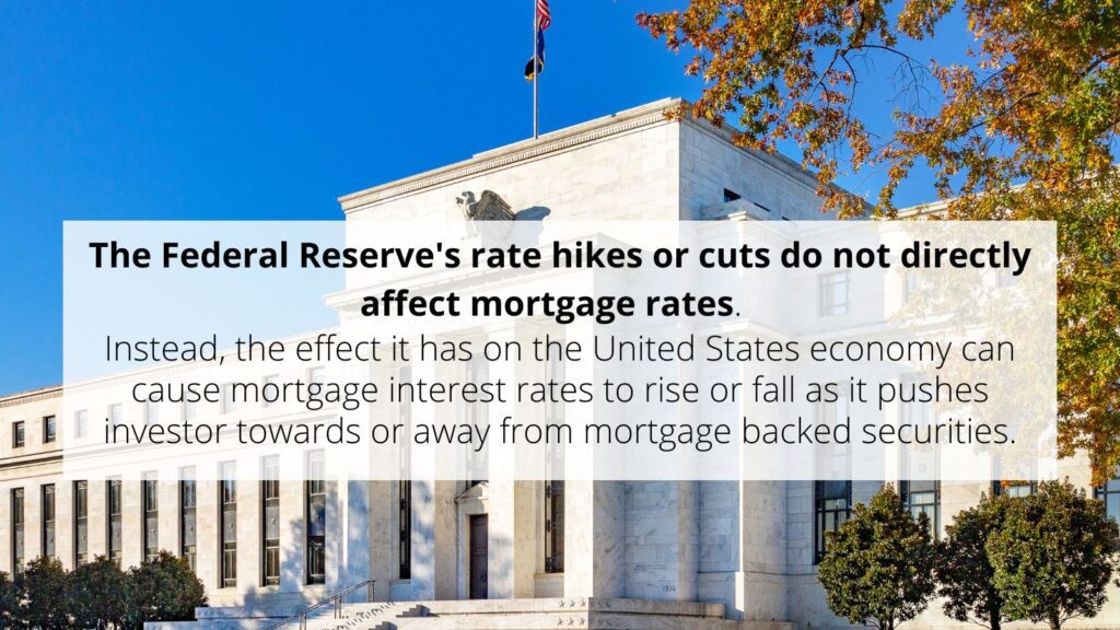 federal reserve does not control mortgage interest rates