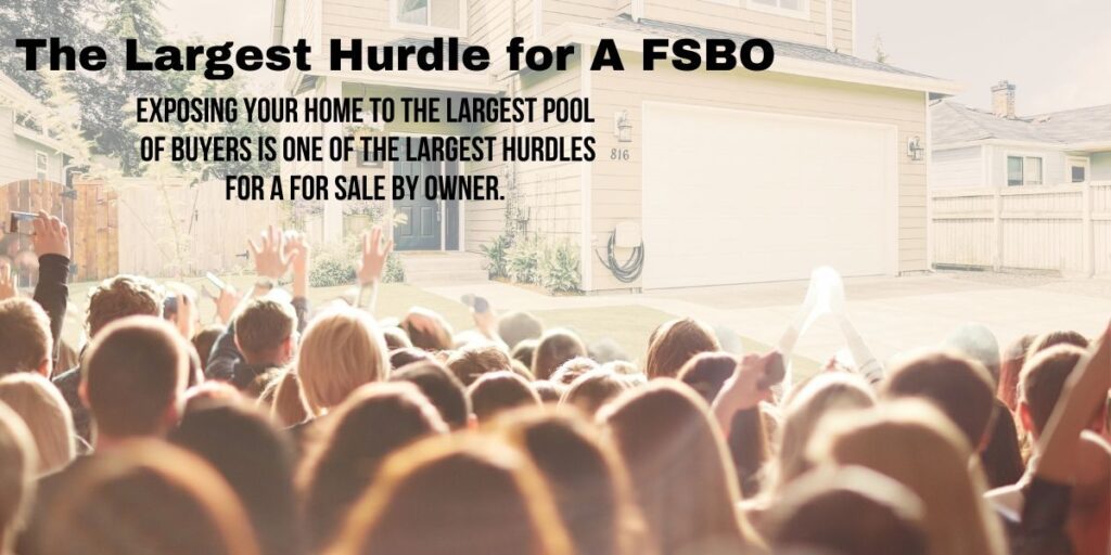 the largest hurdle of selling a house oon your own as a For Sale By Owner (FSBO) is exposure